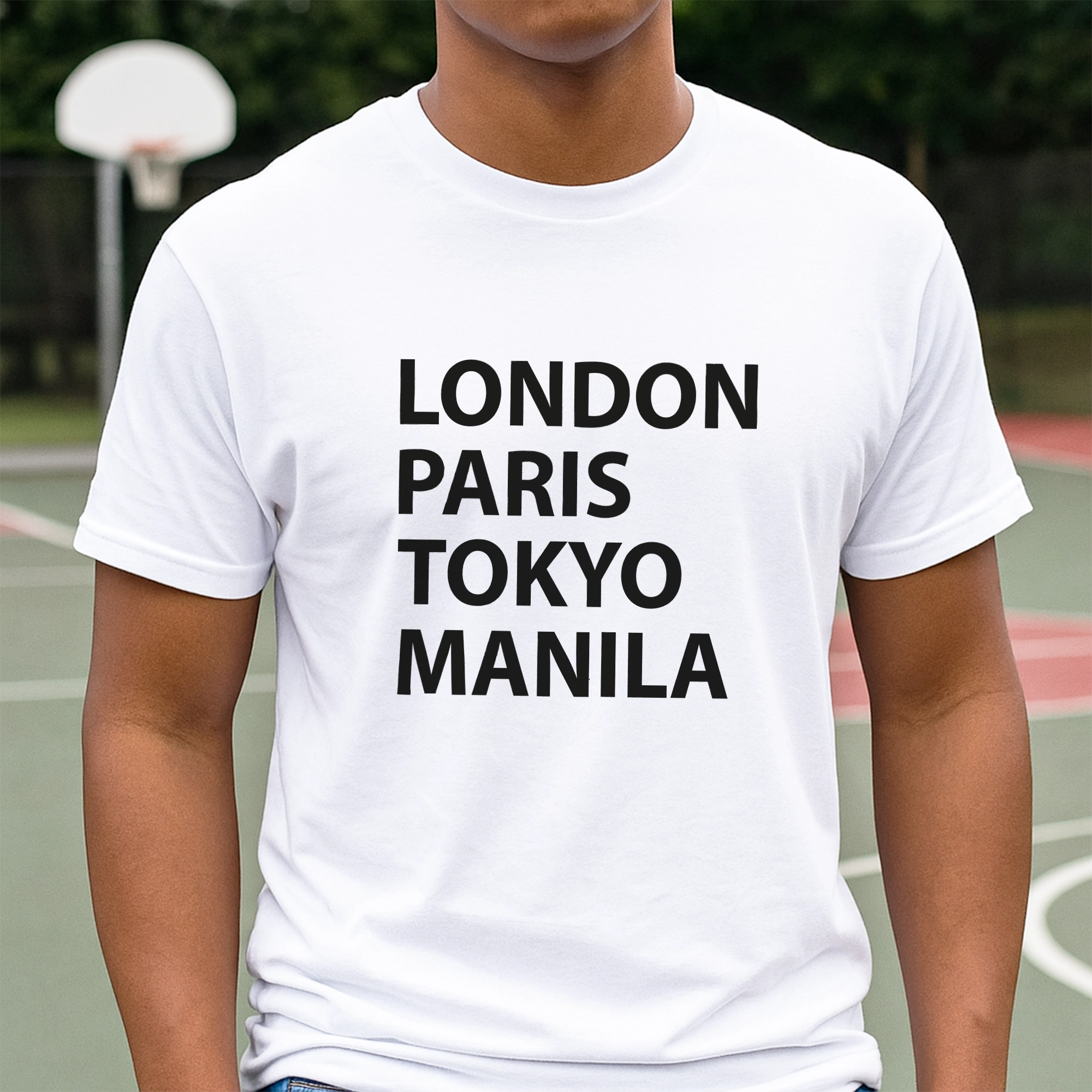 Pinoy Daily - Tshirt Mockup - Front - Man - Manila - Etsy Design 1