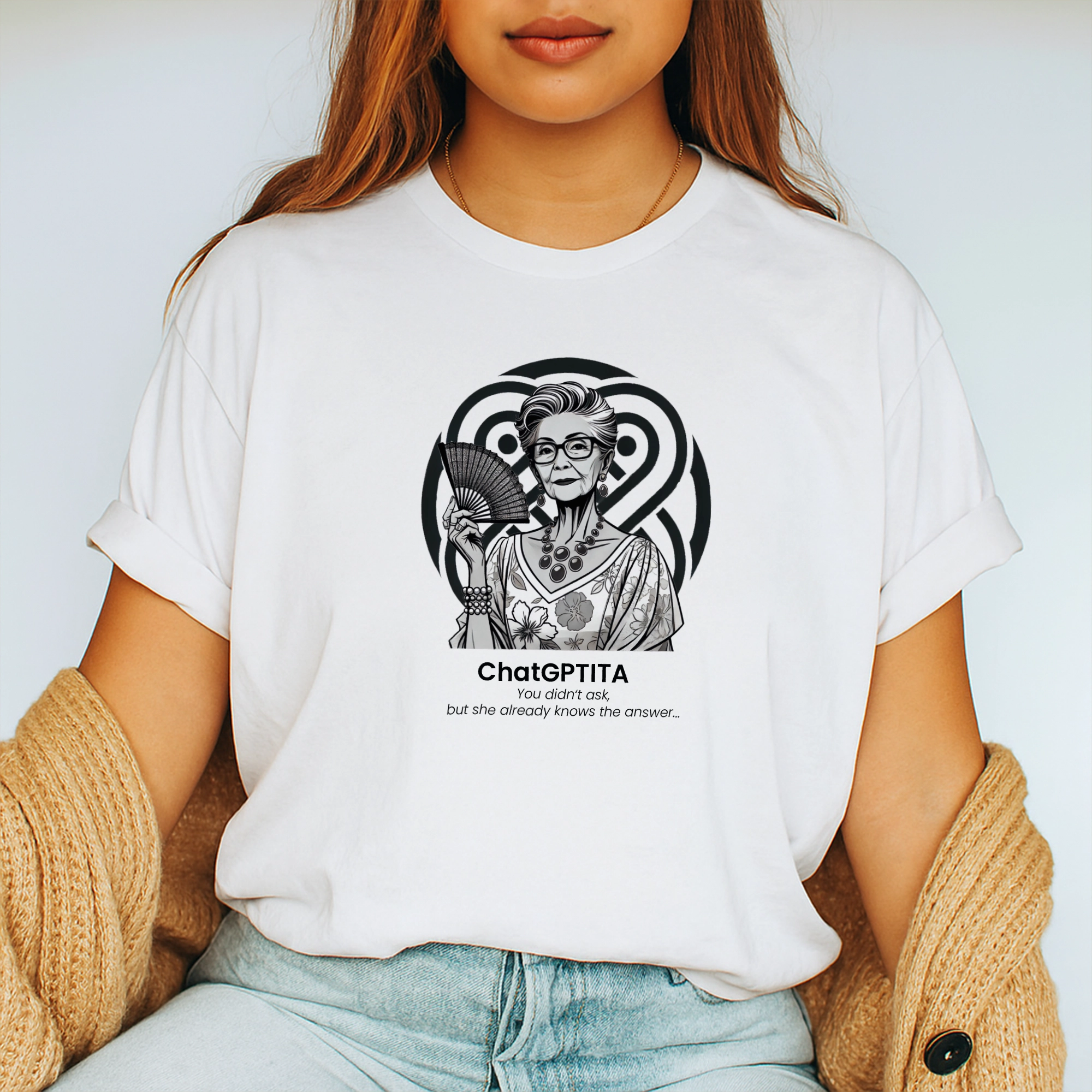 Pinoy Daily - Tshirt Mockup - Front - Woman - ChatGPTita - Etsy Design 2